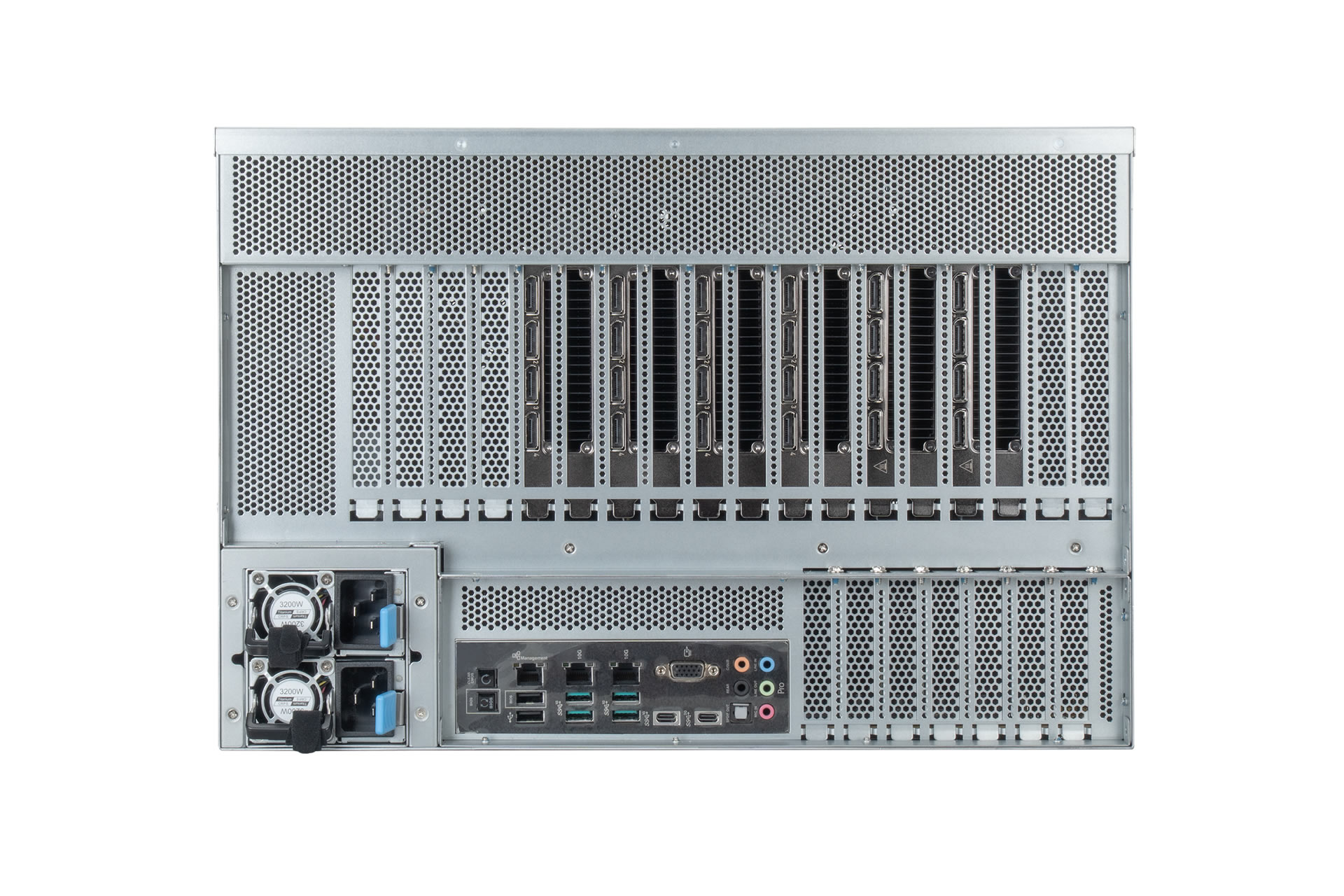 InWin IW-RG650B 6.5U Rackmount chassis – rear